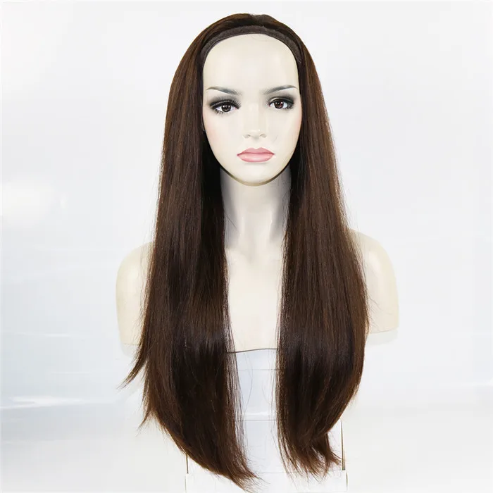 100% European Virgin Human Hair Pony Wigs Dark Brownl Jewish Wigs Kosher Wigs For White Women Fast Express