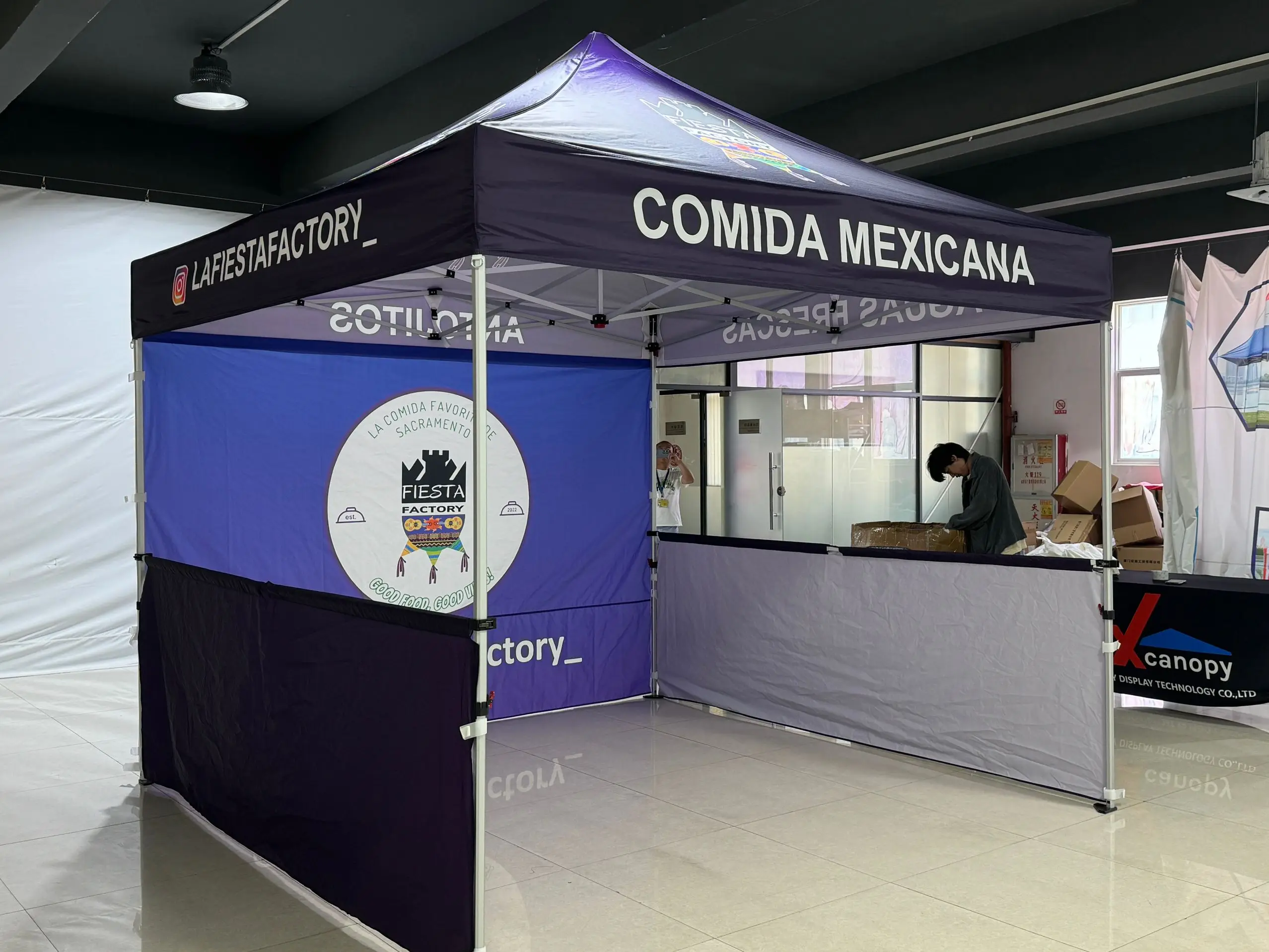 Maxcanopy Heavy duty Expert Pro Steel Advertising Tent Pop-Up Canopy Custom Logo Printing with Sidewall Garden Gazebo Trade Show