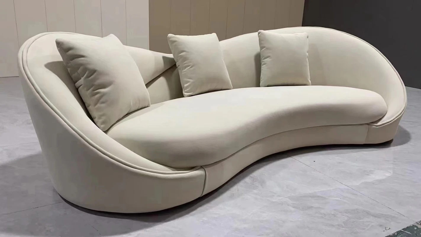 HJ HOME Modern reception waiting chair living room couch bench salon furniture  3 seats pink waiting sofa
