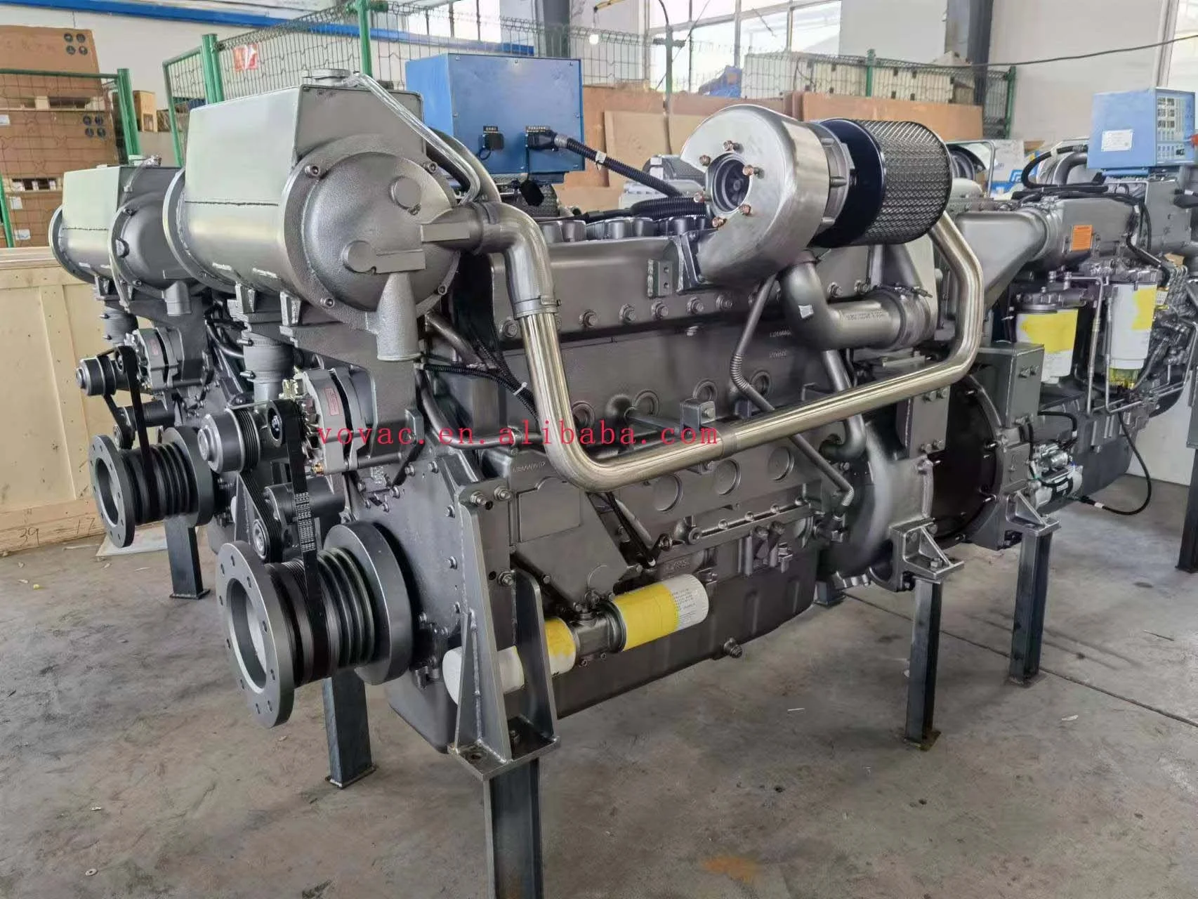 High Quality DUWEN 300HP 326HP 350HP 400HP Marine Diesel Engine With Gearbox For Fishing Boat