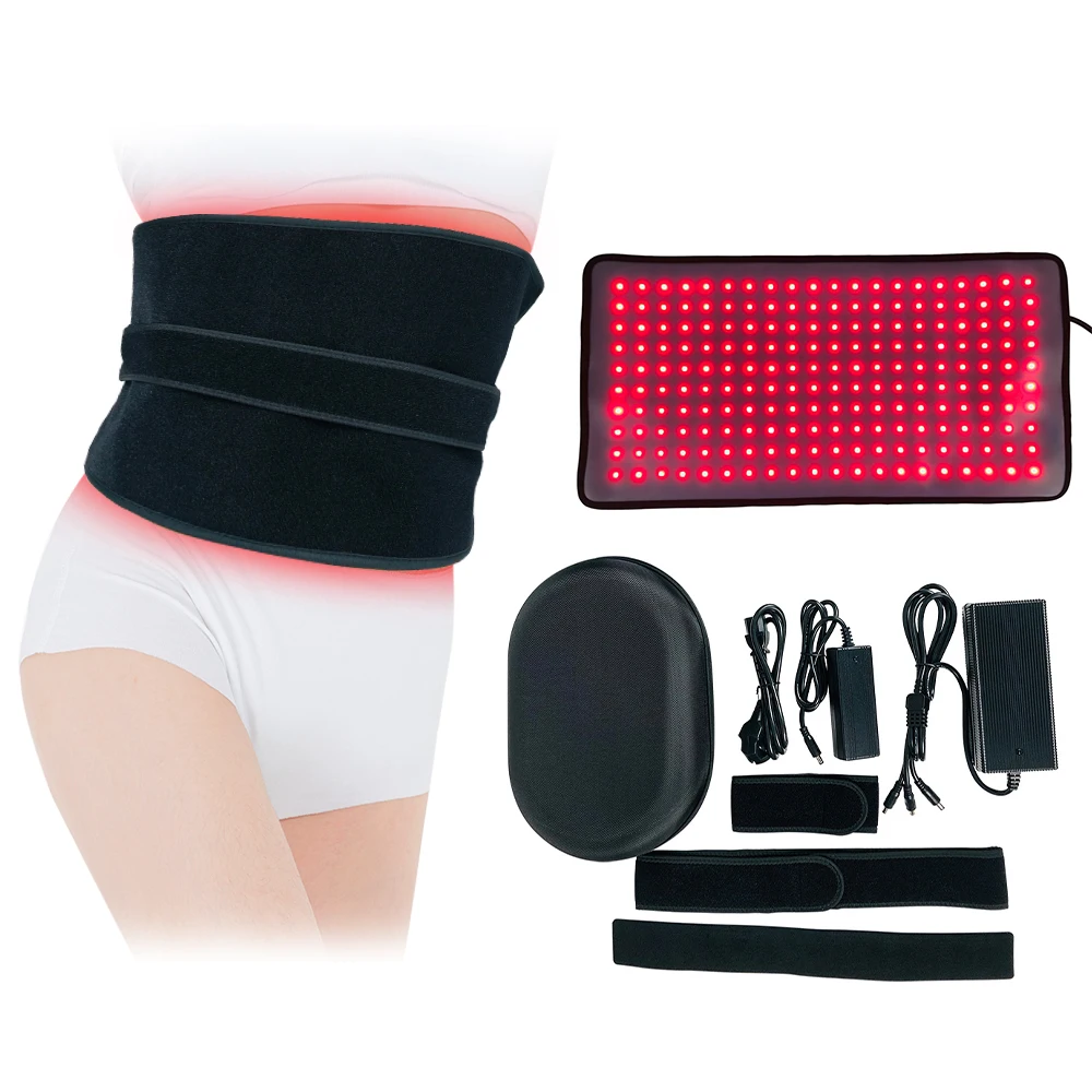 Suyzeko Clinic 660nm 850nm Physical Reducing Neck Pain Muscle Relaxing Led Red Light Therapy Belt