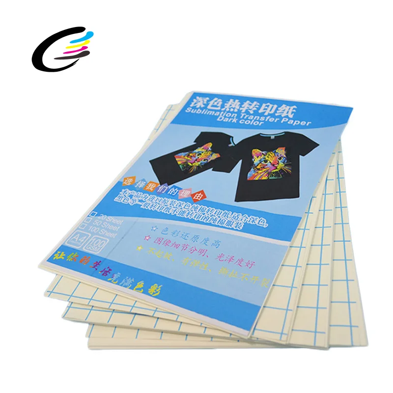 Fcolor Hot Sale A4 Size Dark Heat Transfer Paper For Cotton Fabric T Shirt Sublimation Paper
