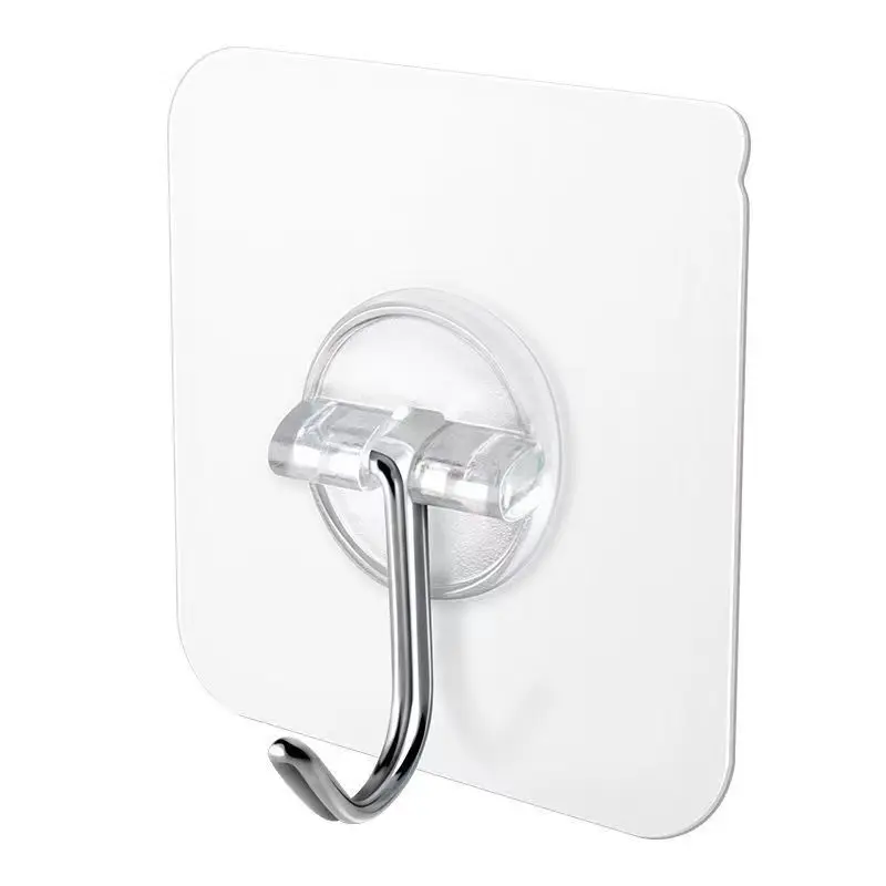 40kg Load-Bearing Strong Transparent Suction Cup Sucker Hanger Self Adhesive Hook Wall Hooks for Kitchen Bathroom