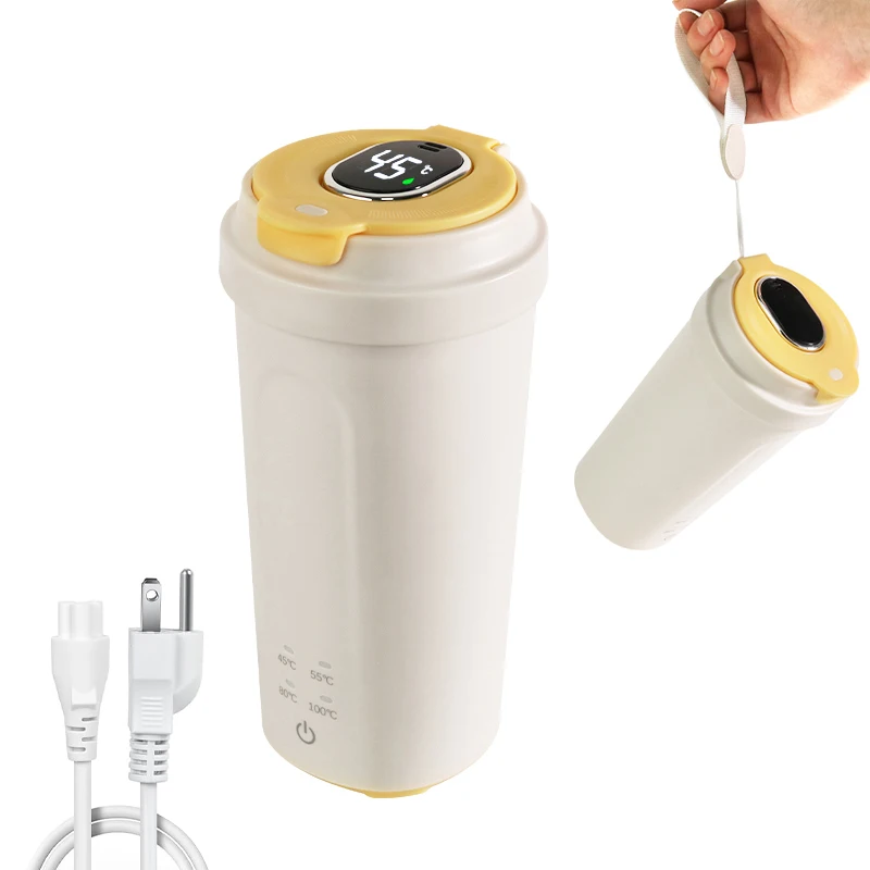 4 Temperature Control Mini Hot Water Kettle Portable Water Boiler Travel Electric Kettle for Tea, Milk, Coffee