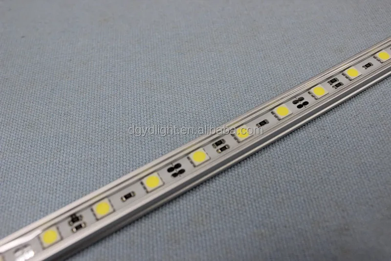 SMD5050 Aluminium Light Bar DC12V IP68 Waterproof 30 60 90 leds Bar LED Strip Lights