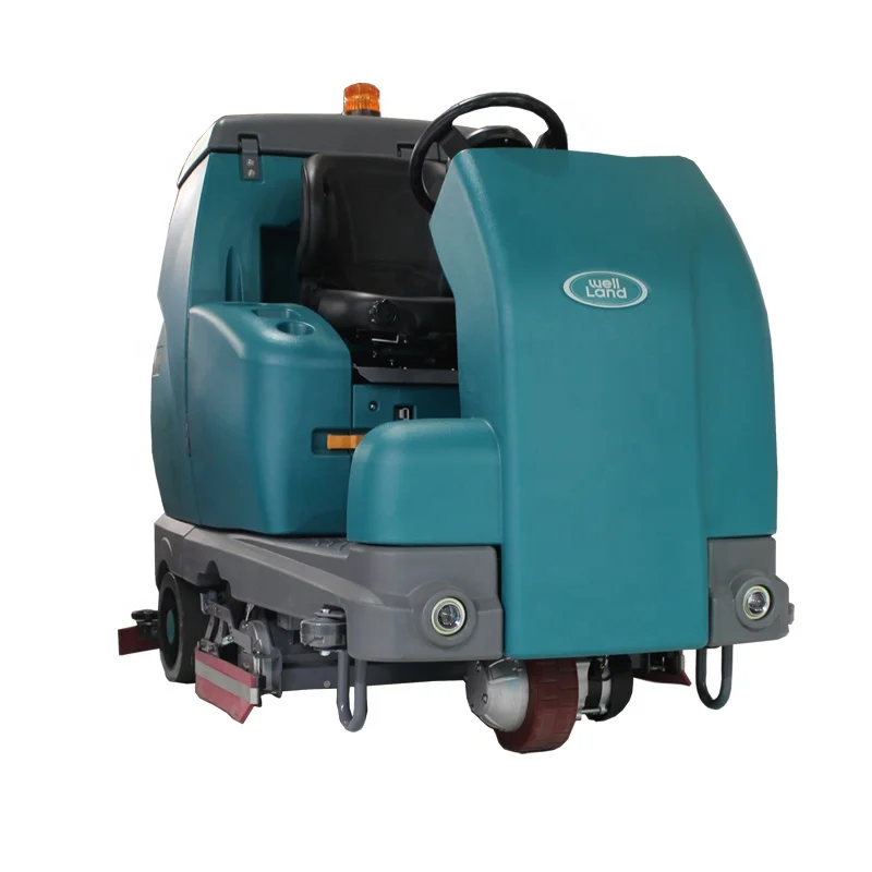Road Cleaning Equipment Ride On Floor Scrubber Equipment Warehouse Sweeper with Battery