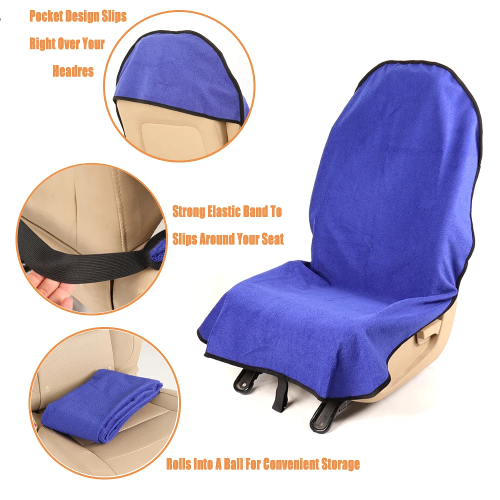 Нескользящее 100% водонепроницаемое сверхдлинное водонепроницаемое автомобильное полотенце, чехол для сиденья, протектор сиденья для занятий спортом для грузовиков, внедорожников
