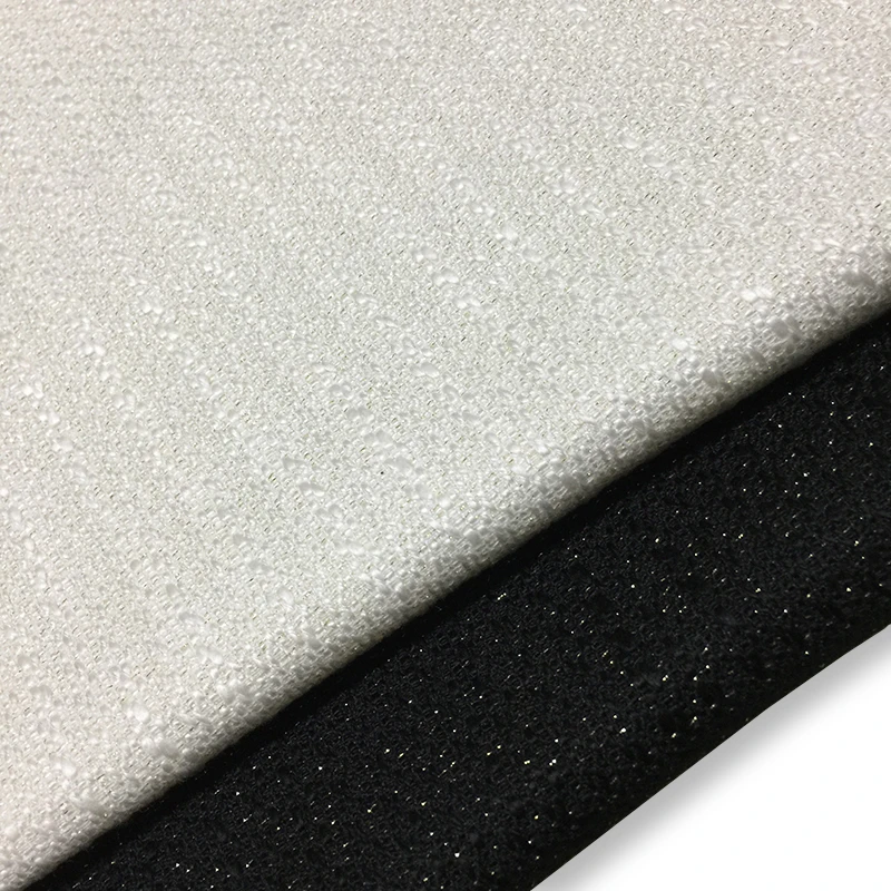 
Fashion wholesale knitted antipilling polar fleece tweed woolen coat fabric 