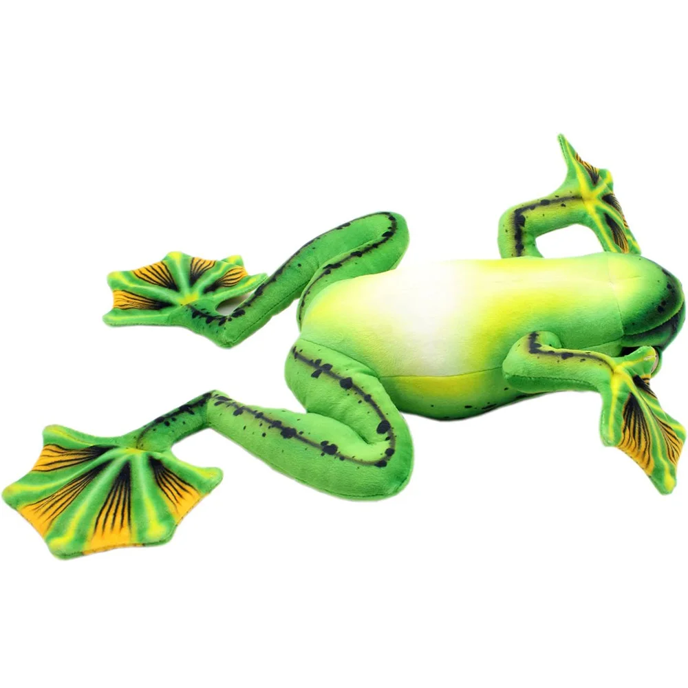 1443 Wholesale Custom ODM OEM Lifelike Stuffed Animals Green Factory Frogs Soft Plush Toys Home Decorations Realistic Frog Toy