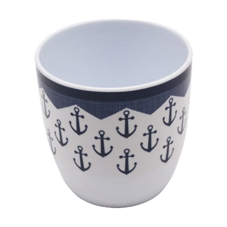 
Wholesale colorful cheap Plastic melamine blue Ccoffee cup mug 
