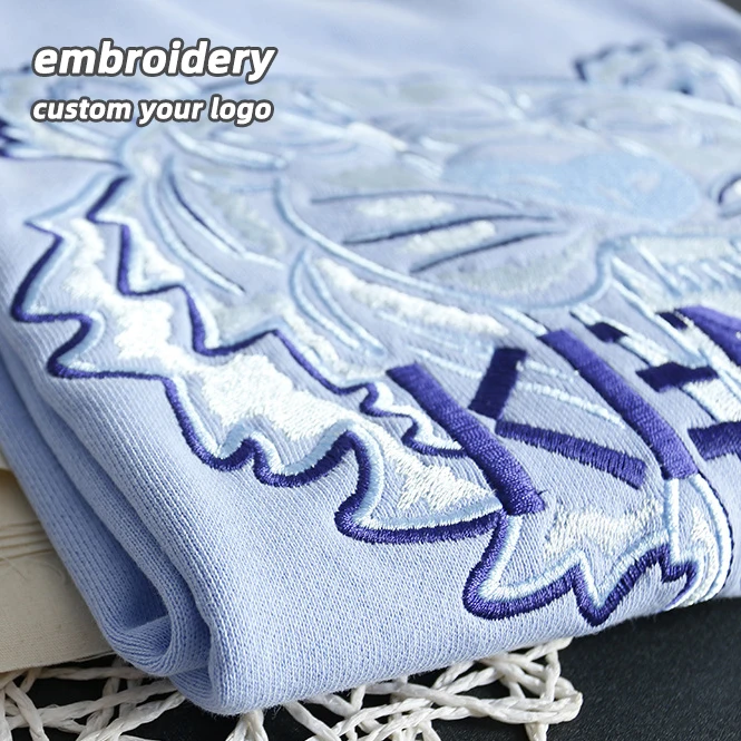 Embroidered Tshirt Men Embroidery T-shirt High Quality Summer Cool 210gsm 100% Cotton Wholesale Factory Custom LOGO Printing