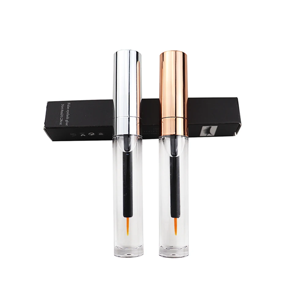 High Viscosity Mink Clear Lashes Glue Waterproof Private Label Adhesive Eyelash Glue DIY Mink Silk Strip Lashes Application Free