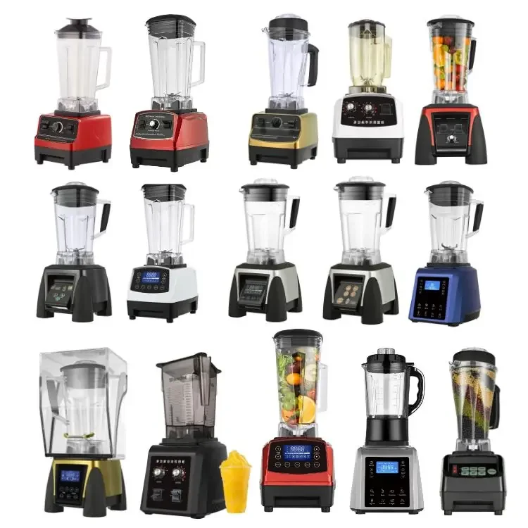 Commercial Golden Supplier Mini Heavy Duty Low Price Fruit Smoothie Blender Ice Cream Mixer Blender Crusher 2l Jug Mixer Machine