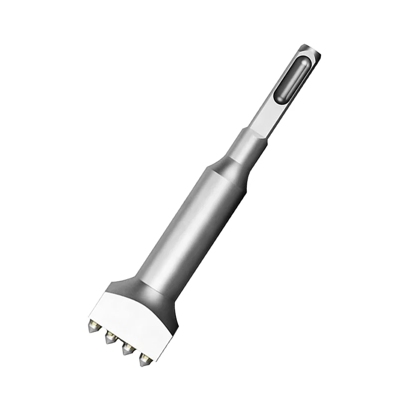 PEXMIENTAS Heavy Duty Flower Hammer Chisel Drill Bit Set Concrete Surface Leveling Tool Chisel Carbide Bushing Bits