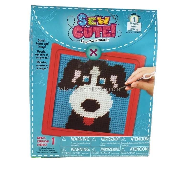 New creative children DIY cross stitch craft set for children
