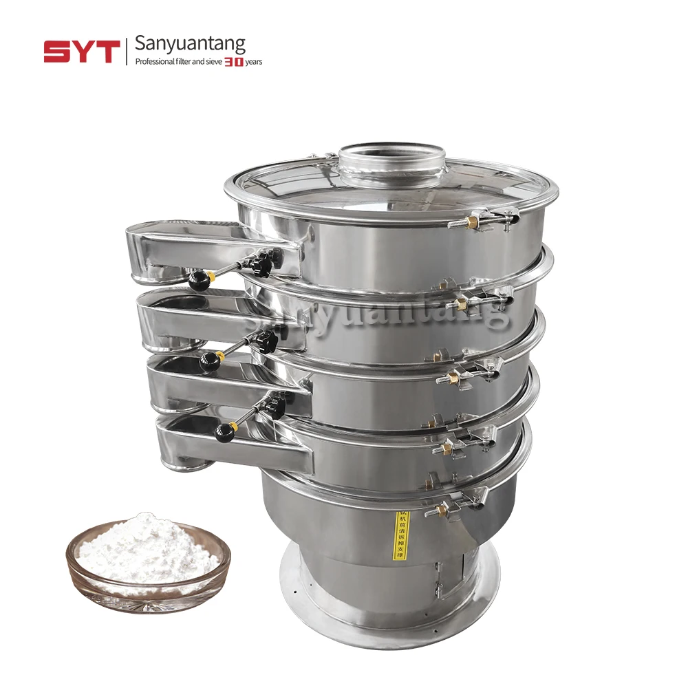 Chemicals round type Vibrating Screen Screening Machine Vibrating Filter Sifter Machine For Powder Or Granules