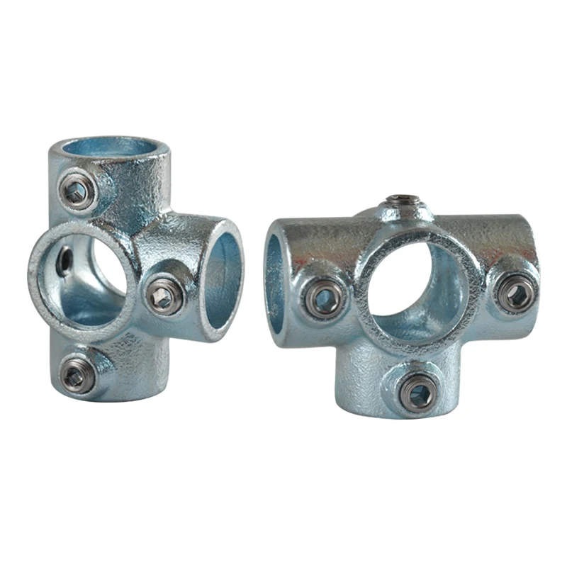Adjustable Fixing Bracket Greenhouse Tube Clamp Fittings key clamp pipe fitting size 1/2 3/4 and 1 inch