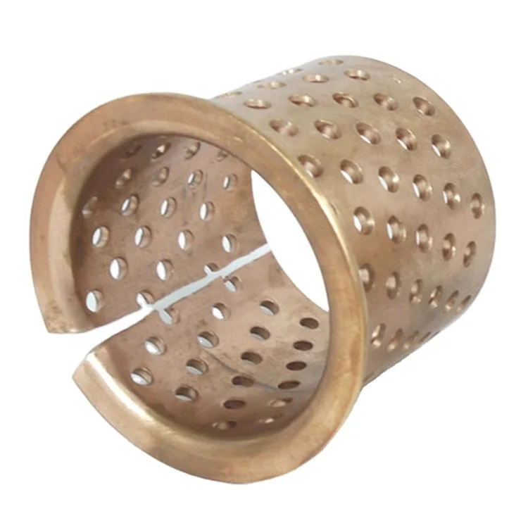 
Bronze alloy bushings CuSn8P cylindrical wrapped bronze bearings 