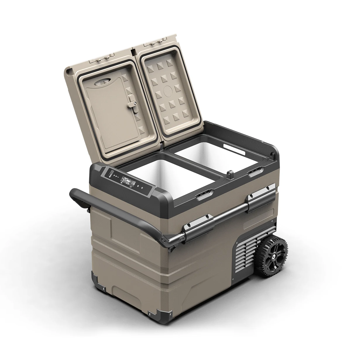 dual zones car fridges ac dc electric car home refrigerator cooler box portable camping freezer