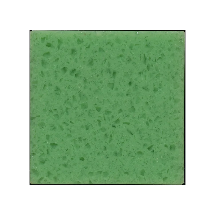 Good Quality Polished Artificial Green Quartz Stone