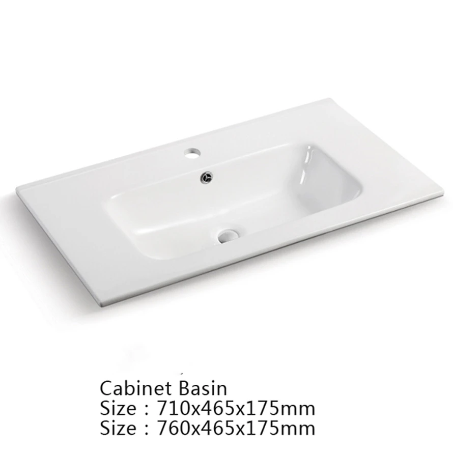 Modern Design bathroom sink ceramic thin edge cabinet basin glossy white cabinet basin