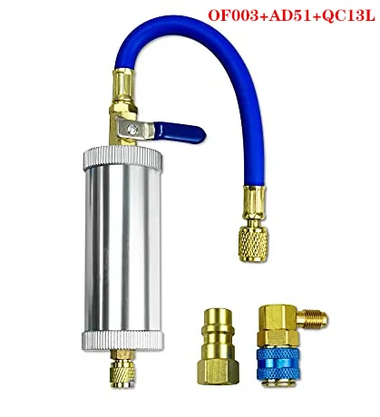 Gas Filling Cylinder  R134A R12 R22 Air Conditioning Car Oil Injection Tool Automotive Oil Filler