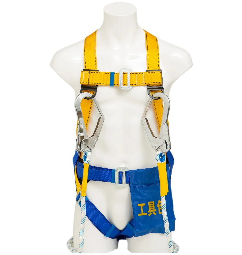 Construction or Building Full Body Safety harness Fall Protection 3 Point Protective Safety Belt