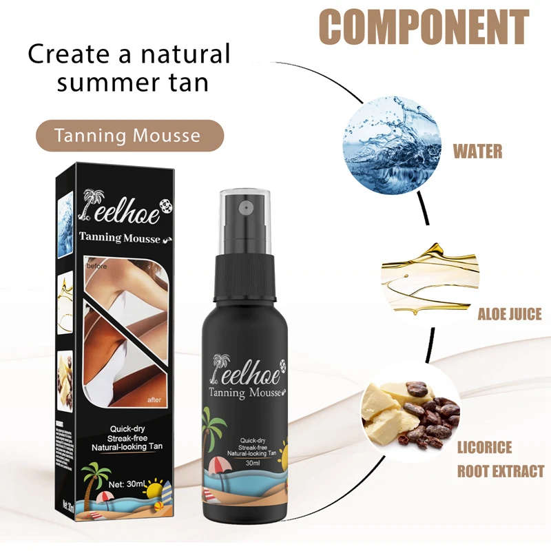 High Quality Self Taning Bronzing Tan Self Tanner Spray Tan Lotion Solution Sunless Tanning Solution Deep To Natural Sprays