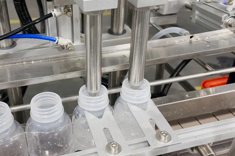 2 nozzle or 4 heads servo piston filling automatic honey 100-1000 ml double heads pneumatic filler