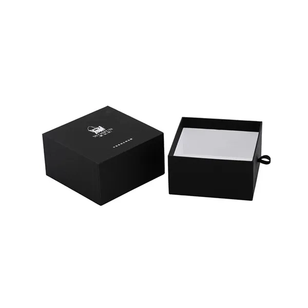 Thick Black Paper Whole Set Ring Earring Bracelet Pendant Necklace Packaging Drawer Gift Boxes Custom Sliding Jewelry Box