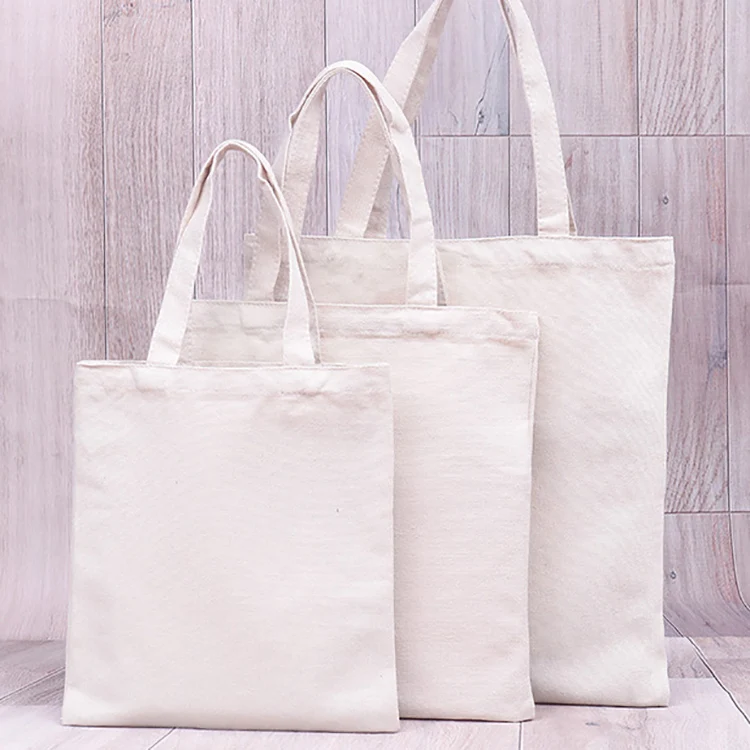 Custom Logo Size Printed Eco Friendly Recycled Reusable Plain Bulk Large Organic Calico Cotton Canvas Grocery Shopping Tote Bag