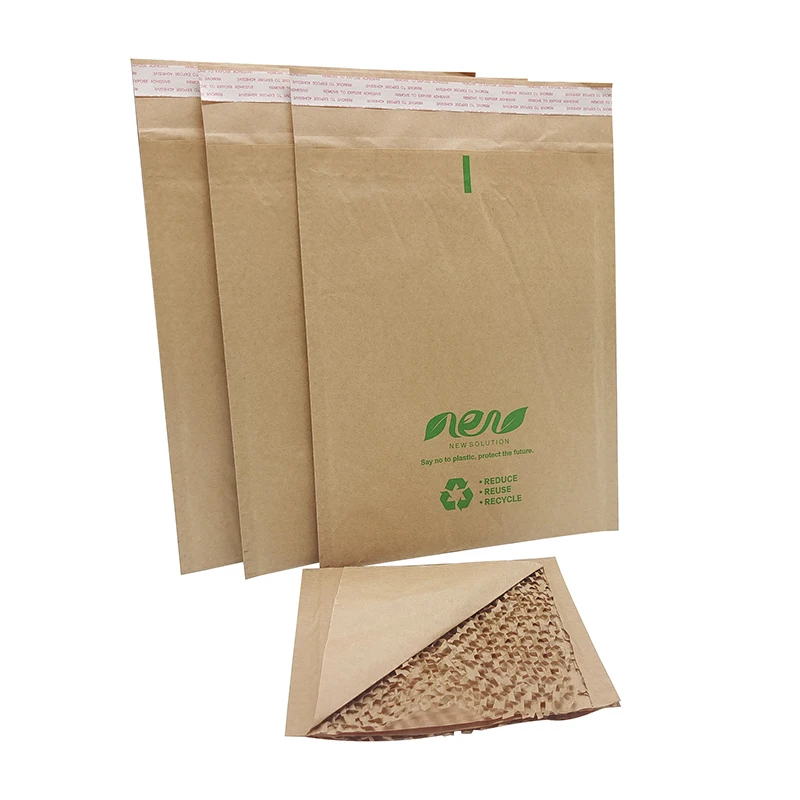 Packing Recycled Cushioning Envelope Honeycomb Paper Mailer Bag For Shipping Package Kraft Paper Mailer Honeycomb
