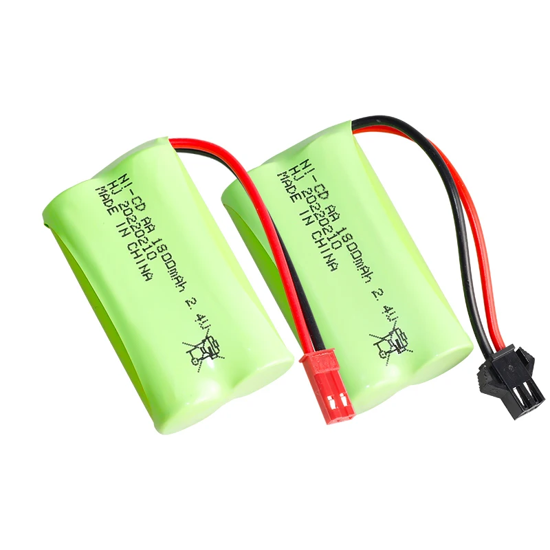 Заводской OEM Сервис Высокая Емкость rc игрушки Ni-cd 2 4 В 1800 мАч Nicd электрический автомобиль перезаряжаемая батарея aa