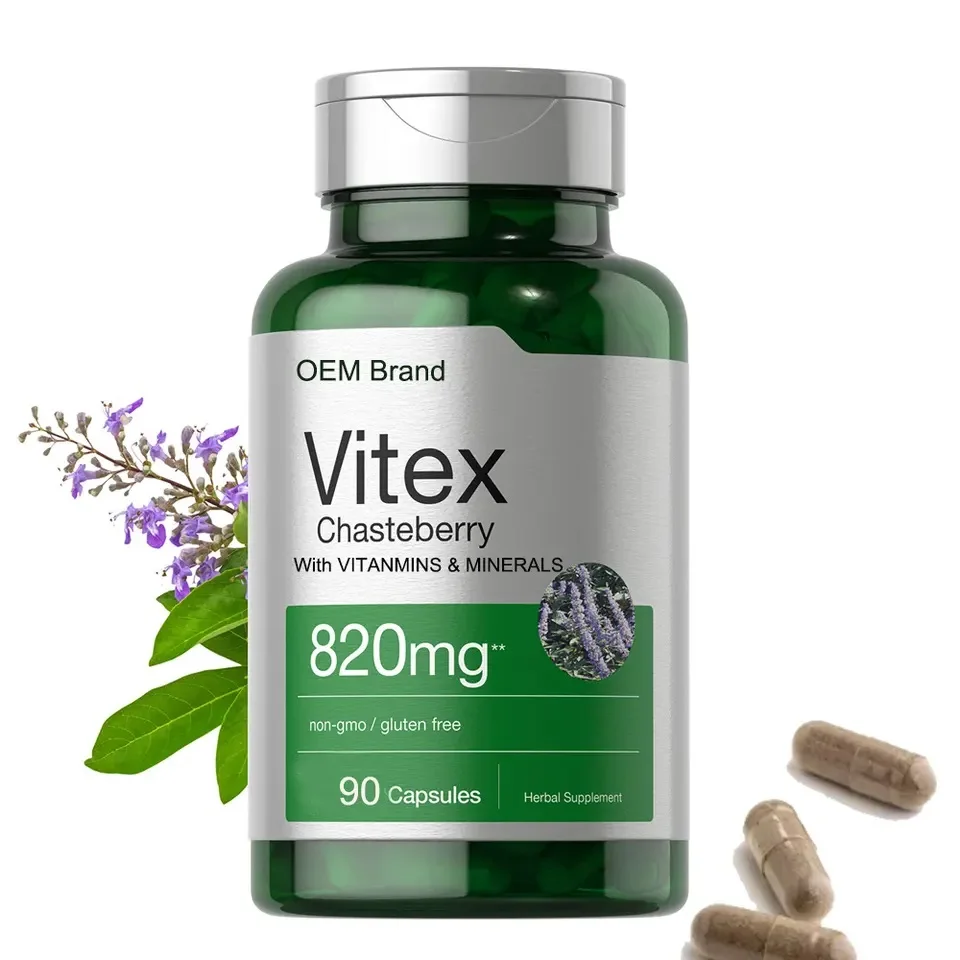 Best Selling Products 2023 No Retail Private Label  Herbal Supplements Vitex Agnus Castus Extract Capsules for Hormone Balance