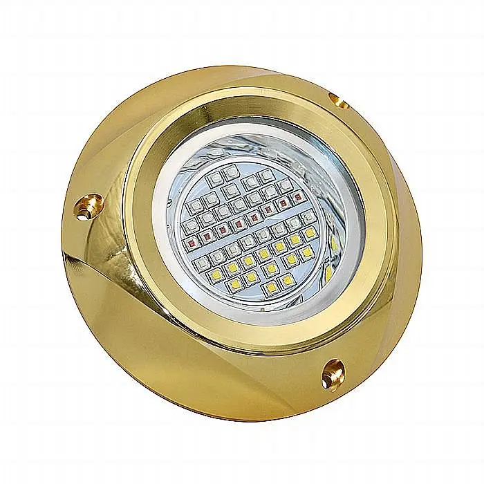 LED Underwater Boat Light Bronze 20000 Lumen Surface Mount Transom Light for Boat Yacht Cruise Ships Pontoon