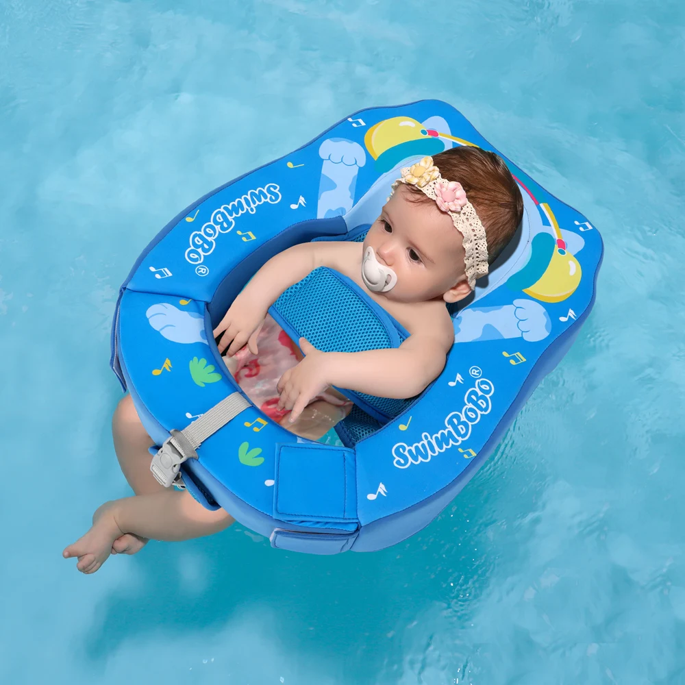 Swimbobo Interesting Bear Non-inflatable Baby Swimming Safe Lie Float Children Swim Rings Non Inflatable Kids Pool Floats Summer