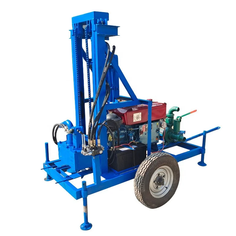 Mine drilling machine 100m Depth Portable Rock Drilling Rig Water Well Drilling Rig