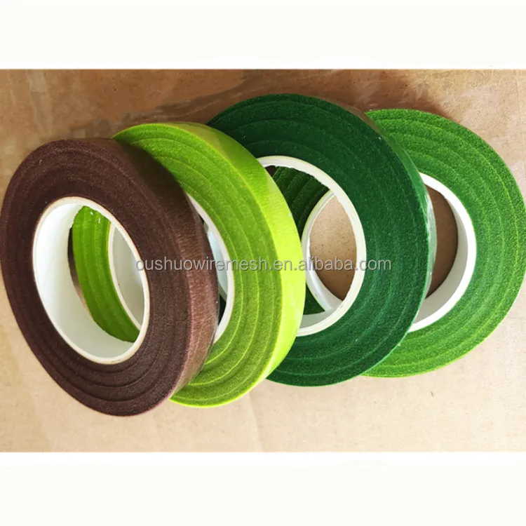 Florist material factory directly supplies 1/2 inch adhesive paper floral tape with various colors