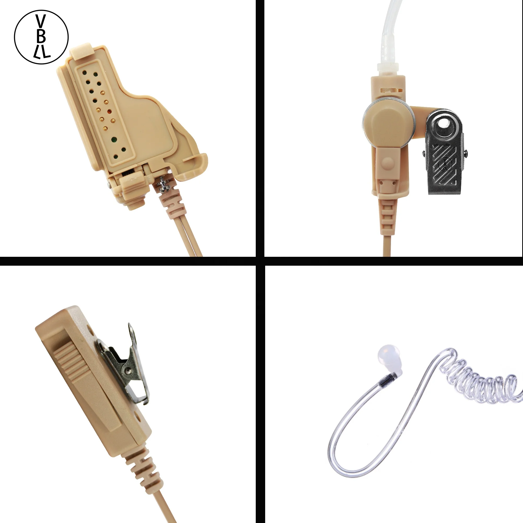 2-wire Mic Earpiece Fit Motorola MT2000 MTS2000 XTS1500 XTS2500 XTS3000 radio