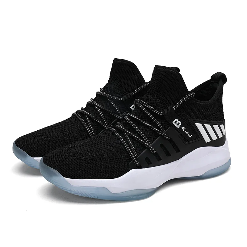 
Custom high quality brand model sport shoe black basketball shoe Kinds air sole Ankle Boots men basketball shoes 