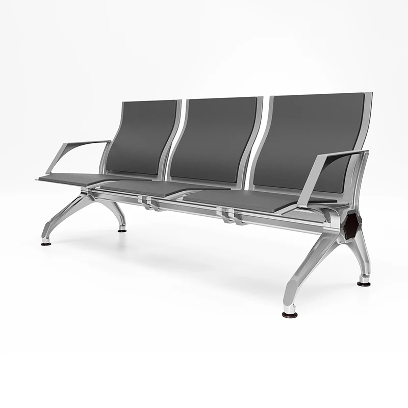 Flya  Multi-color Customized Pu Foam Seat Hospital Waiting Room Chair 3 Seater Airport Seating Reception Room Waiting Chairs