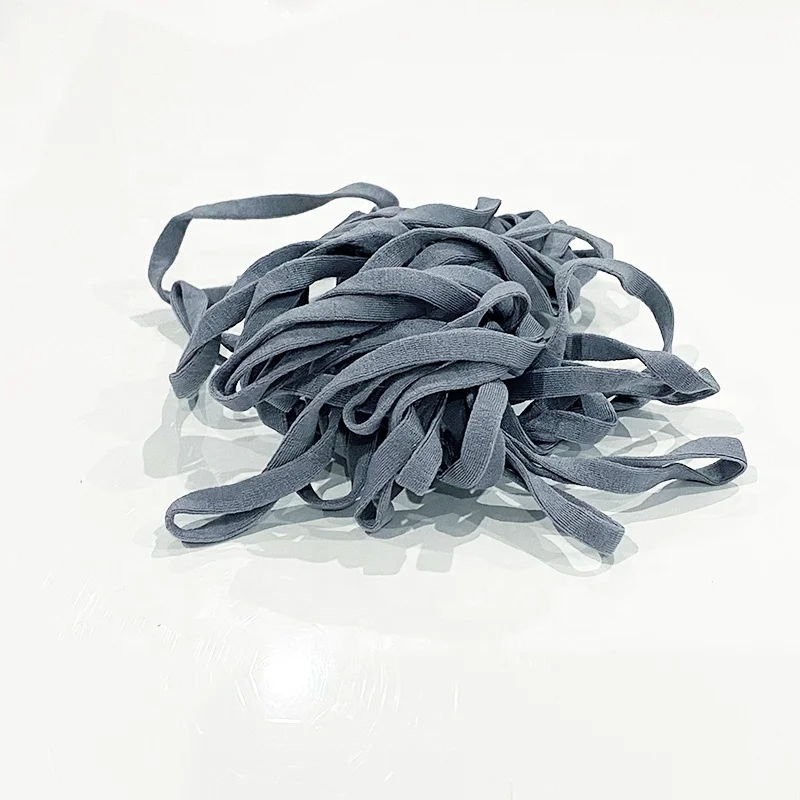 3MM 5MM White Black Round Flat Elastic Earloop