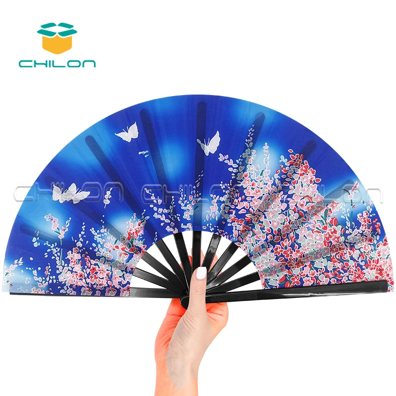 Big Loud Clack Rave Pride Fan Large Bamboo Fan for Women Men Drag Queen Dance Pride Folding Fan