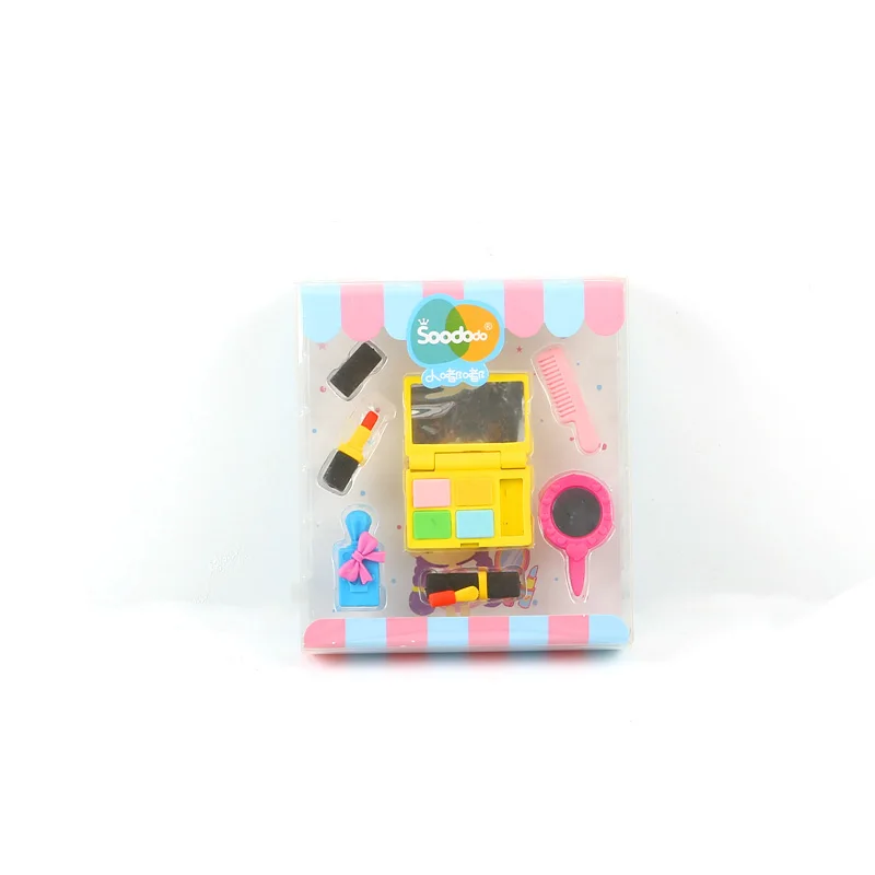 Набор ластиков для макияжа для девочек, недорогой высококачественный ластик-карандаш Kawai 3D, рекламный ластик, поставщик школьных канцелярских принадлежностей, 5000 комплектов