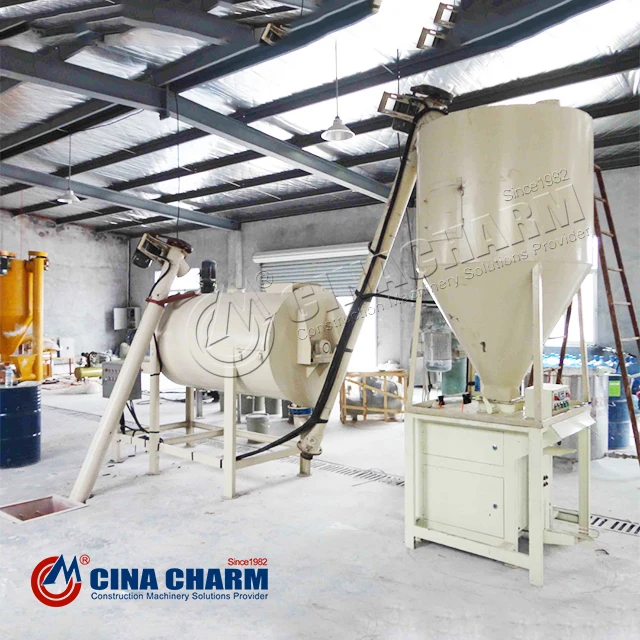 Factory sale Wall putty dry mix mortar plant equipment 5t/h Dry mortar production line