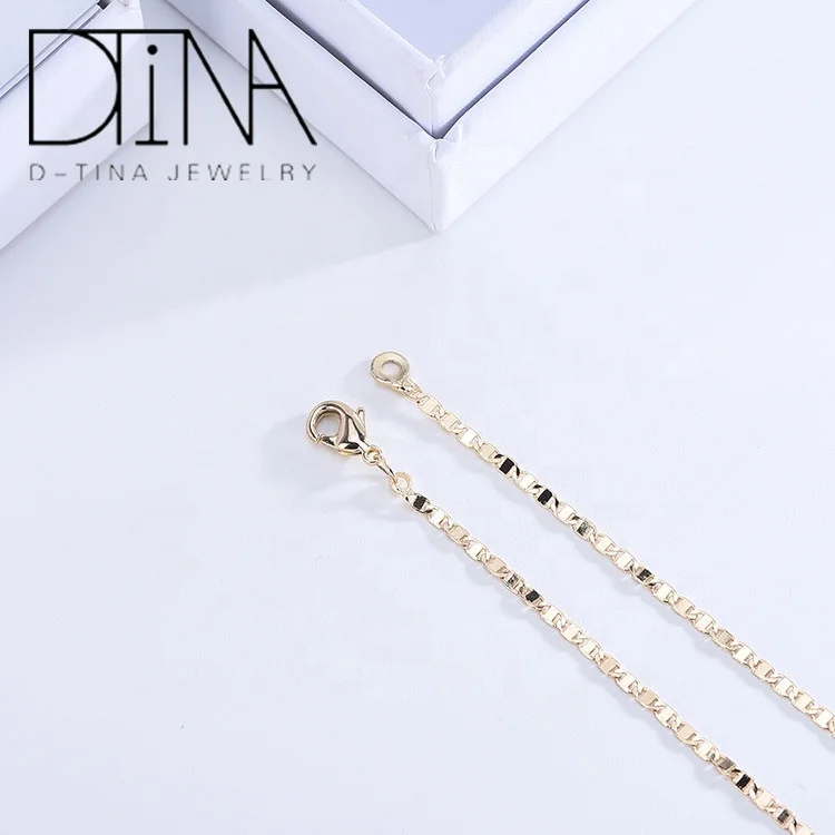 DTINA Hot Sale Gold Plated Necklace 18k Gold Plated 45cm + 60cm Chain