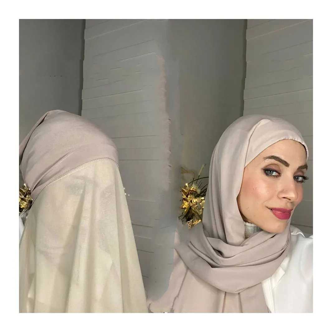 Женский мгновенный шифоновый хиджаб с головным шарфом под шарф, шапки, мусульманский головной убор, эластичный хиджаб, накидка на голову, тюрбан