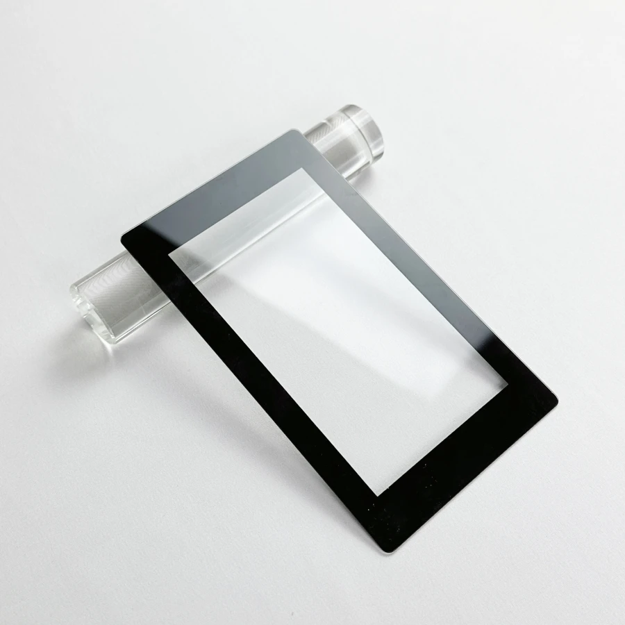 Custom ultra thin 0.5mm 0.7mm 1mm 2mm 3mm tempered silk screen printing glass for capacitive touch screen lcd tv display cover