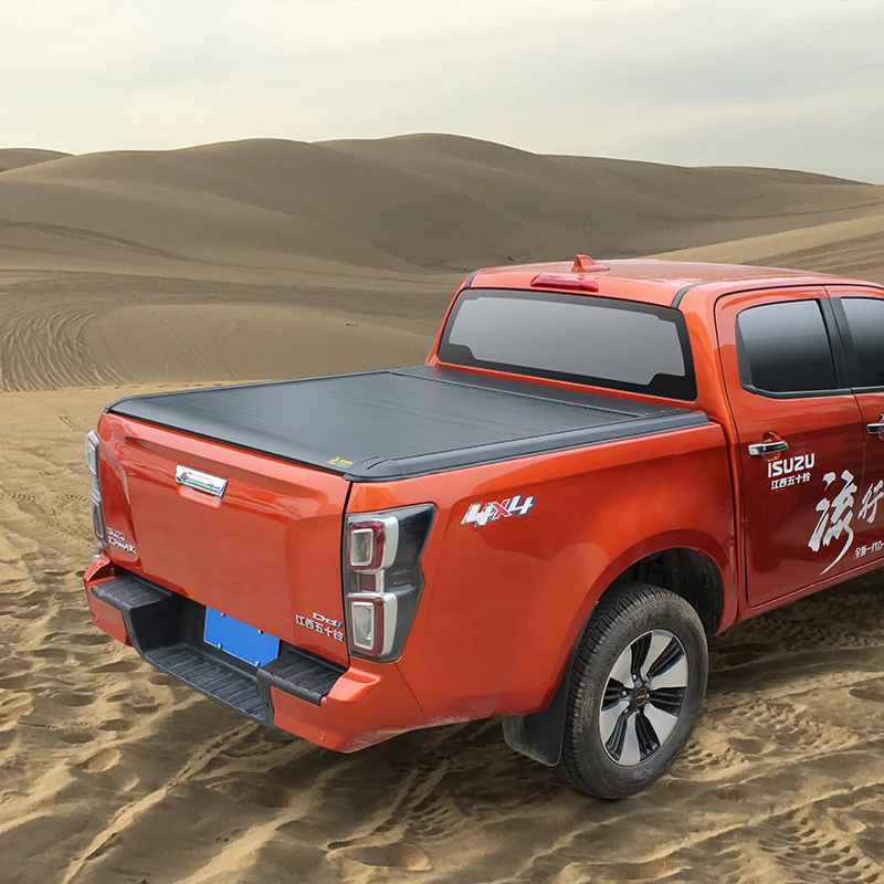 2015+ Isuzu NAVARA NP300 4x4 Pickup Truck Rolling Aluminum Alloy Tonneau Cover Retractable and Waterproof Hilux Model