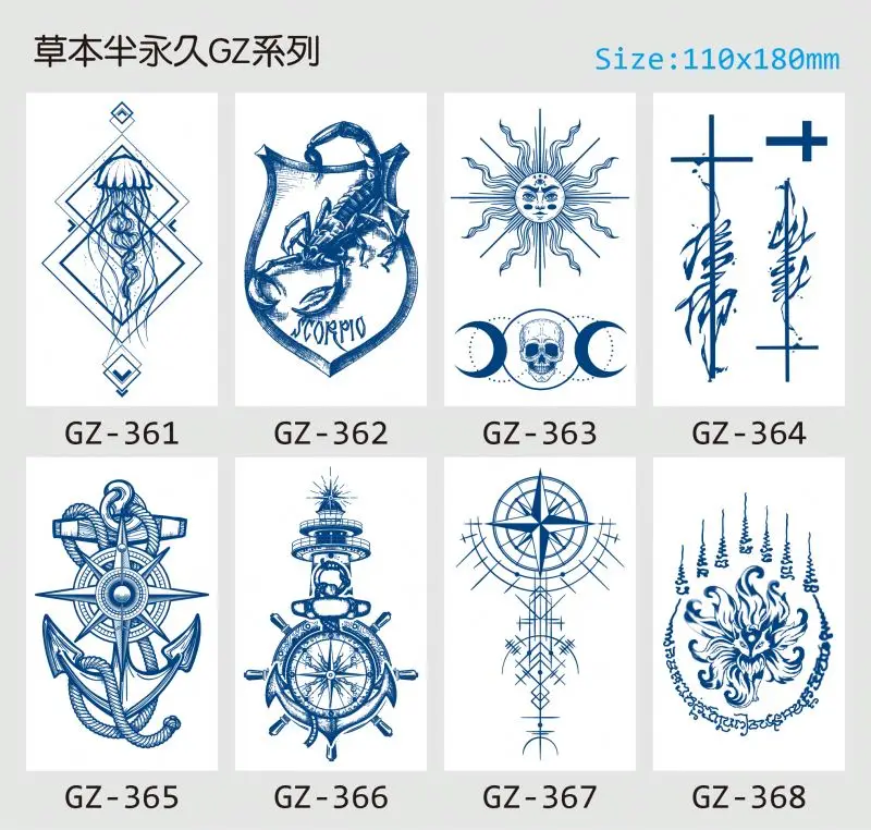 Tattoo Sticker Cuanto Sale Full Face Temporary Metallic Tattoos Magic Paper Wipes / Gauze Gold Henna Adhesive For